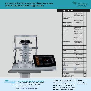 ELLEX SLT LASER COMBINE YAG LASER AND VITREOLYSIS LASER TANGGO REFLEX