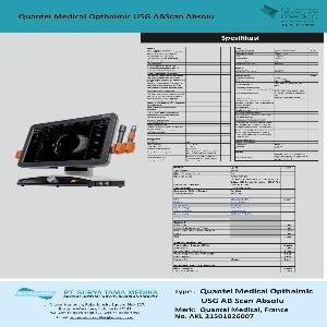 QUANTEL MEDICAL OPHTHALMIC USG ABSCAN ABSOLU