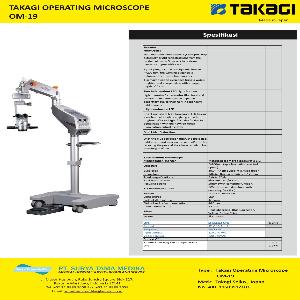 TAKAGI OPERATING MICROSCOPE OM-19